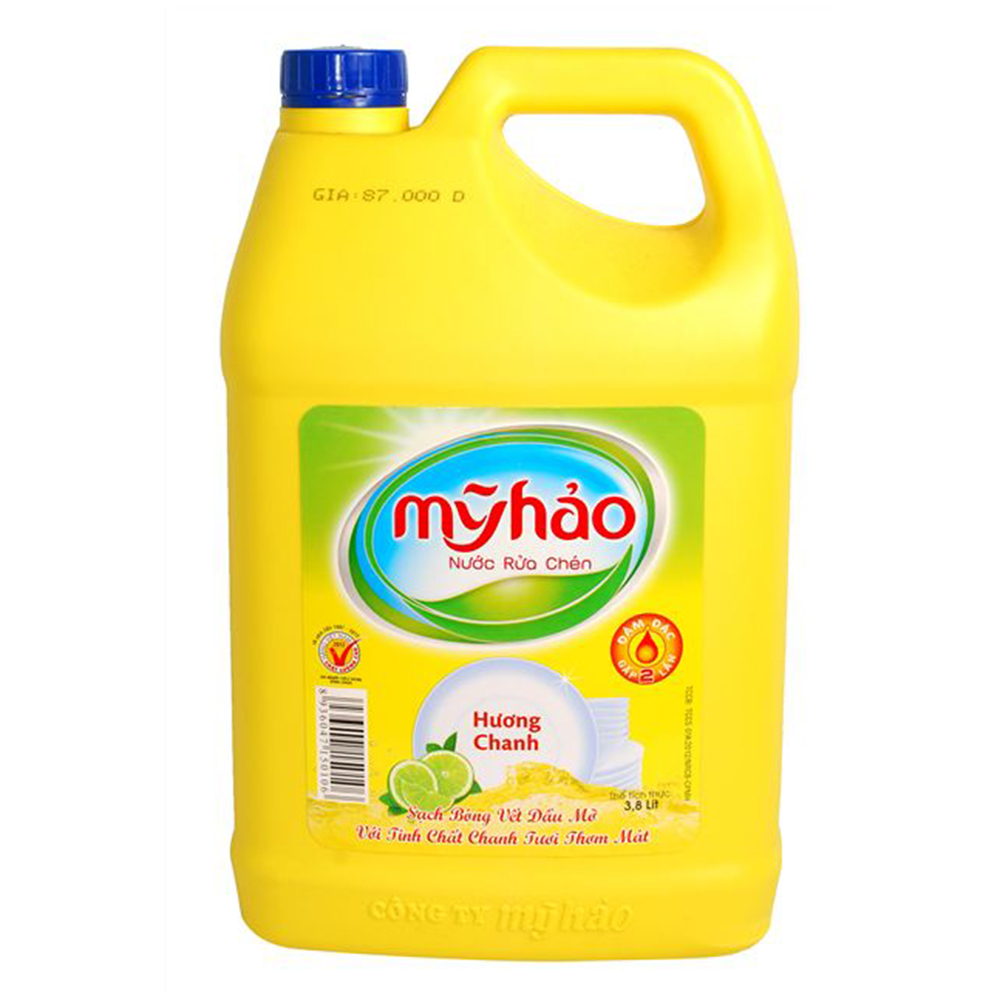 Nước rửa chén Mỹ Hảo hương chanh 3.8L